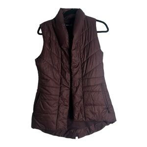 Smart wool smart loft wool burgundy puffer vest size small
